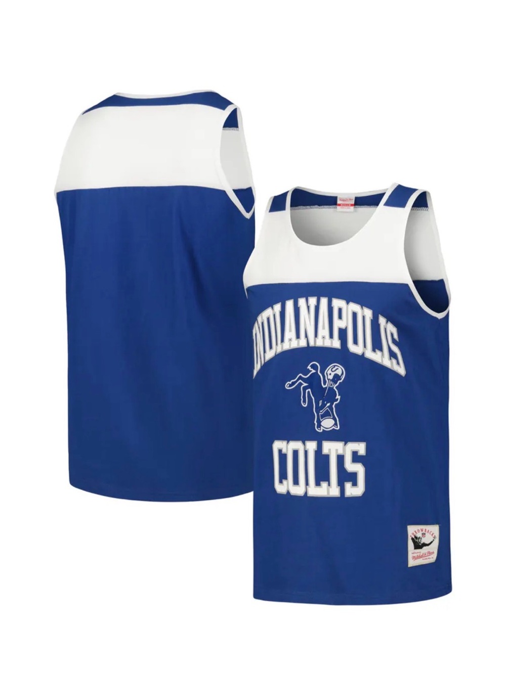 Mitchell & Ness Indianapolis Colts Heritage Colorblock Tank Men’s Size XL New